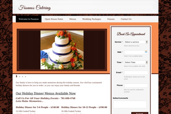Appointment theme site design template sample