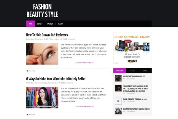 Hub theme site design template sample