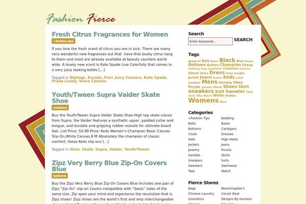fashionfierce.com site used Rockstar
