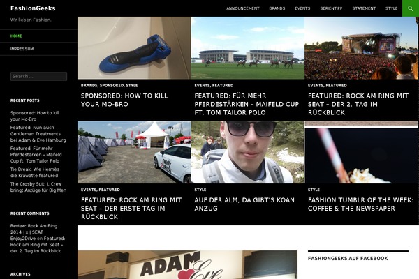 Twenty Fourteen theme site design template sample