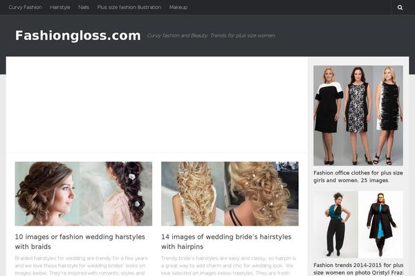 Hueman theme site design template sample