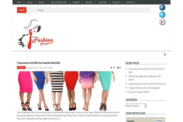 The Voux theme site design template sample