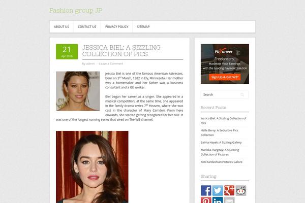 Contango theme site design template sample