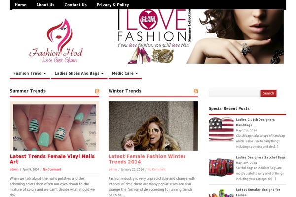 MesoColumn theme site design template sample