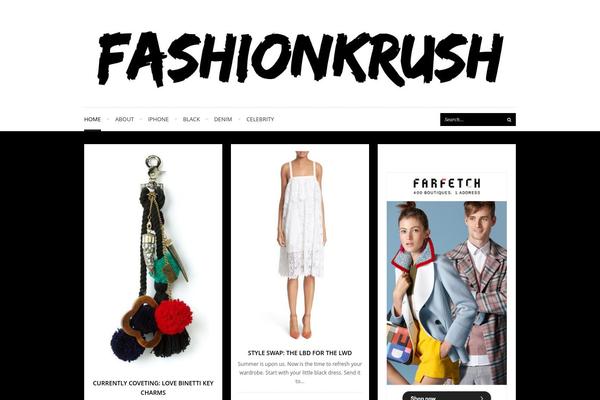 Wpex Fashionista theme site design template sample