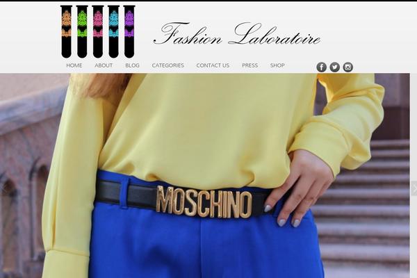Fashion theme site design template sample