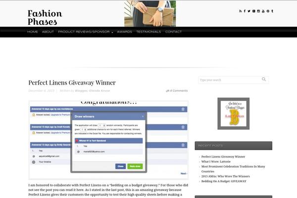 WordPress website example screenshot