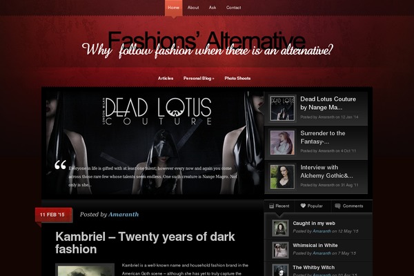 Glow theme site design template sample