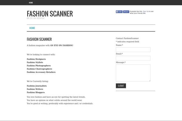 Fashionistas theme site design template sample