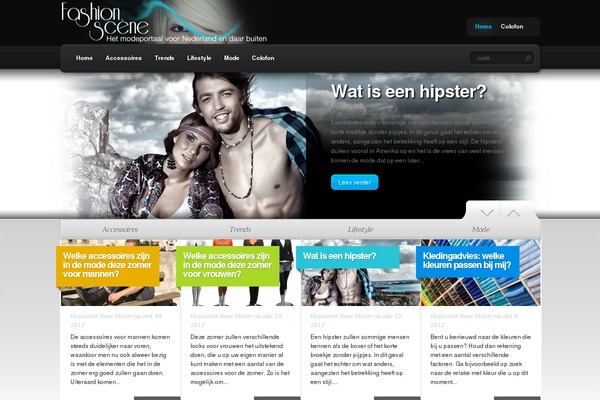 Fashion theme site design template sample