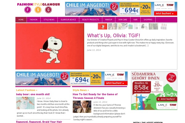 Daily Headlines theme site design template sample