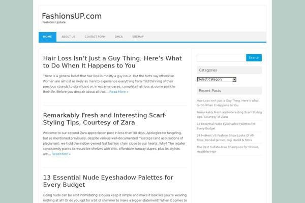 Iconic One theme site design template sample