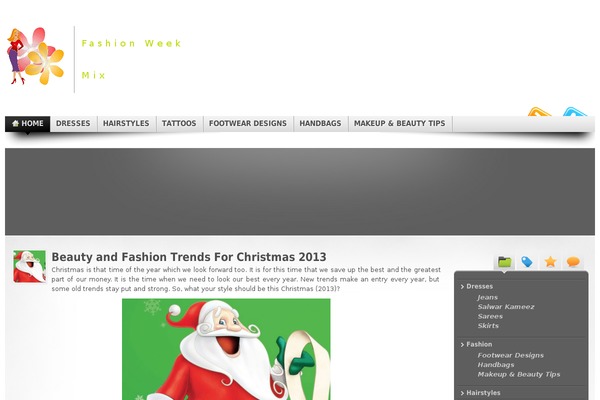Fashion theme site design template sample