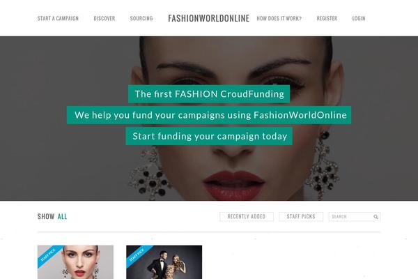 Fundify theme site design template sample