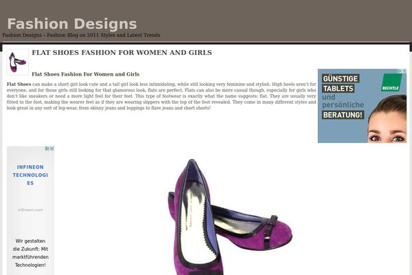 Fashion theme site design template sample