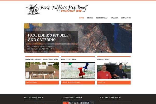 BBQ theme site design template sample