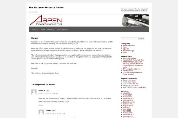 Aspen theme site design template sample