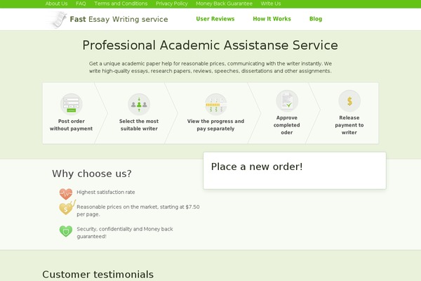 fastessaywritingservice.com site used Dolly