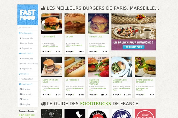 Fastfood theme site design template sample