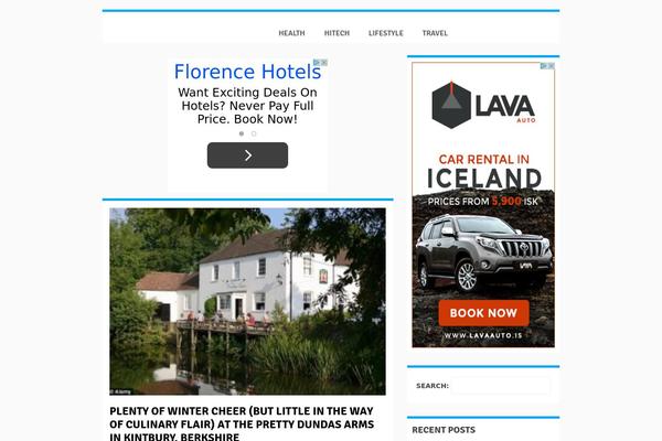 Newsroom theme site design template sample