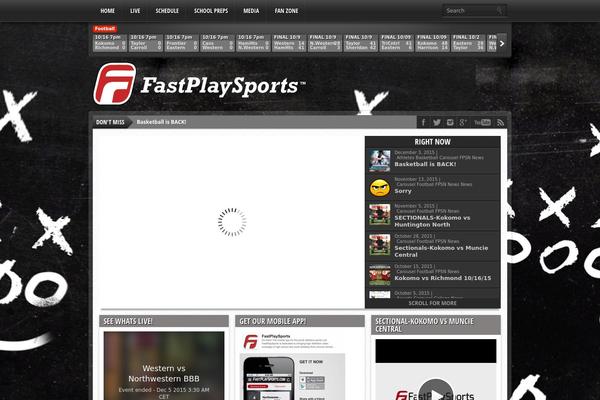 Gameday theme site design template sample