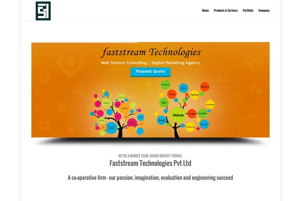 Novus website example screenshot