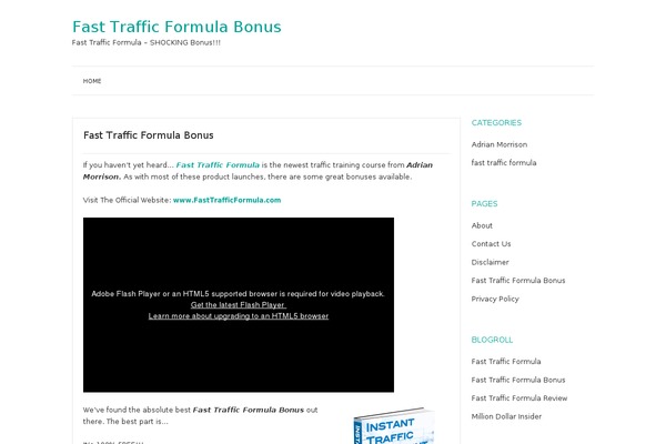 Prana theme site design template sample