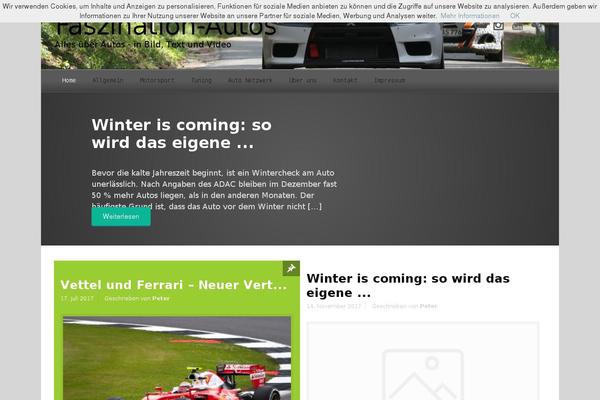 evolve theme site design template sample