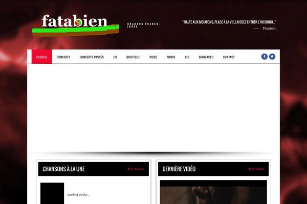 IronBand theme site design template sample