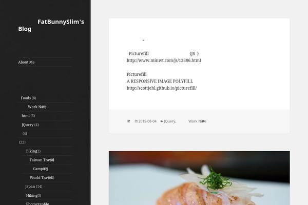 Twenty Fifteen theme site design template sample