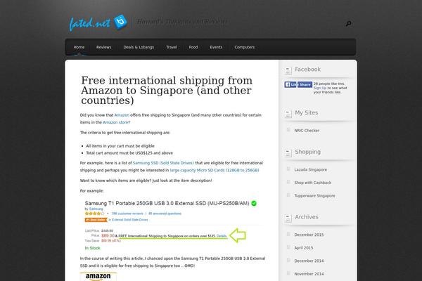 Site using Author Post Ratings plugin