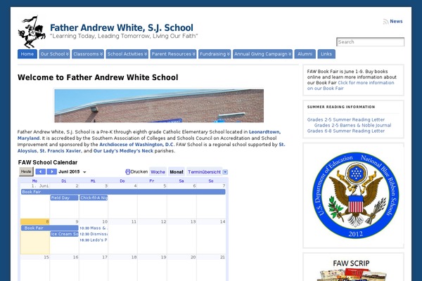 fatherandrewwhite.org site used Scholarship-pro