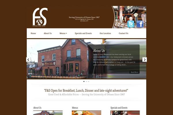 Chameleon theme site design template sample