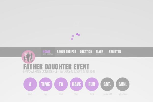 fatherdaughterevent.com site used Orquidea
