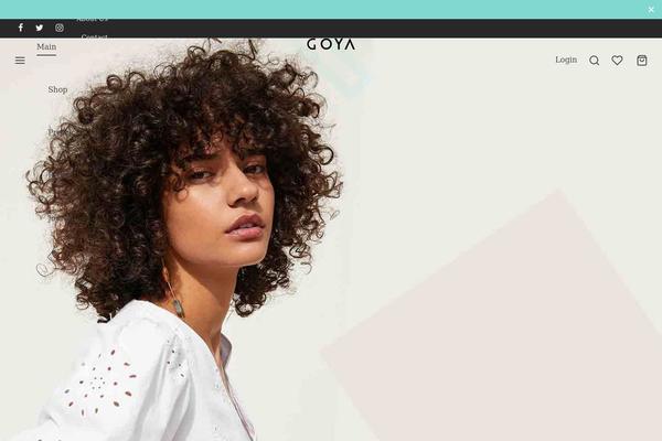 Goya theme site design template sample