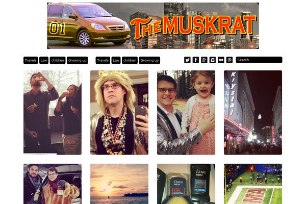 Grid Theme Responsive theme site design template sample