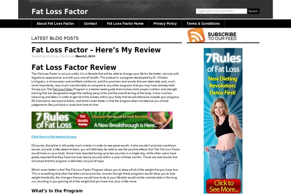 fatlossfactora.com site used Thememx