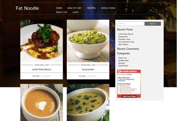 Food Recipes theme site design template sample
