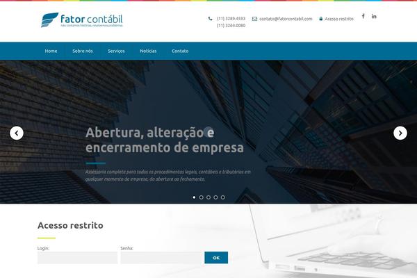 Impreza theme site design template sample