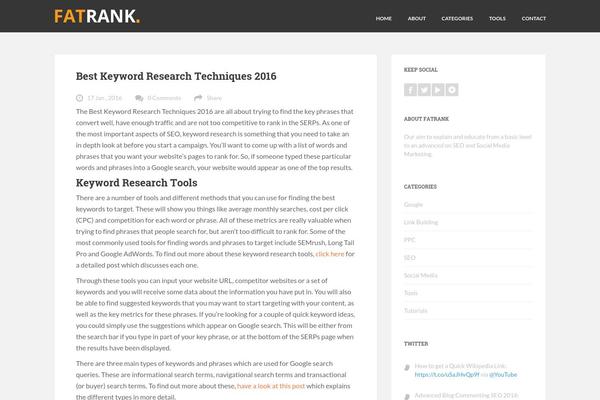Feather theme site design template sample