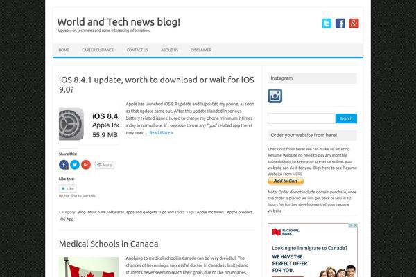 Blocksy theme site design template sample