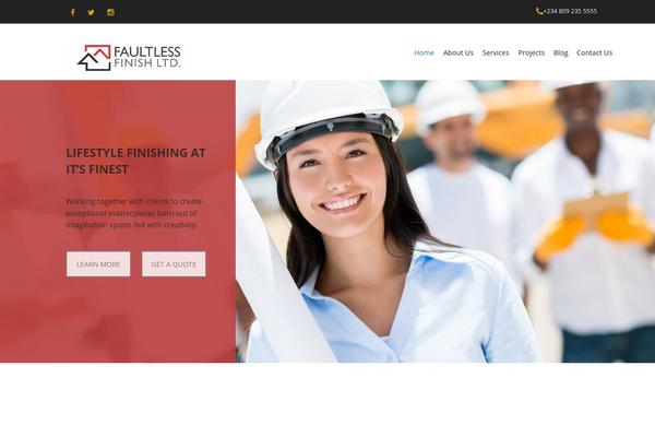 Parker theme site design template sample