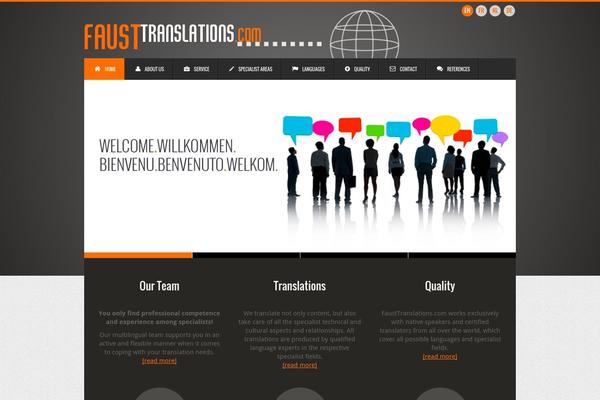 Globex theme site design template sample