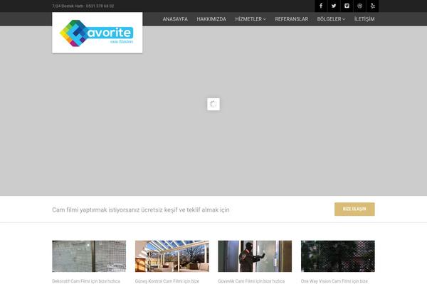 Vestige theme site design template sample