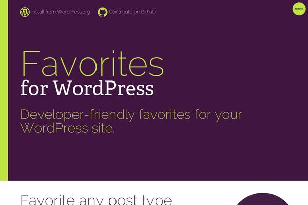 Site using Favorites plugin