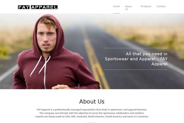 Business One Page theme site design template sample