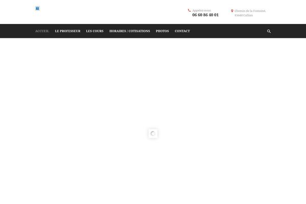 Samurai-school theme site design template sample