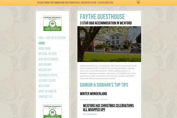 faytheguesthouse.com site used White Noise