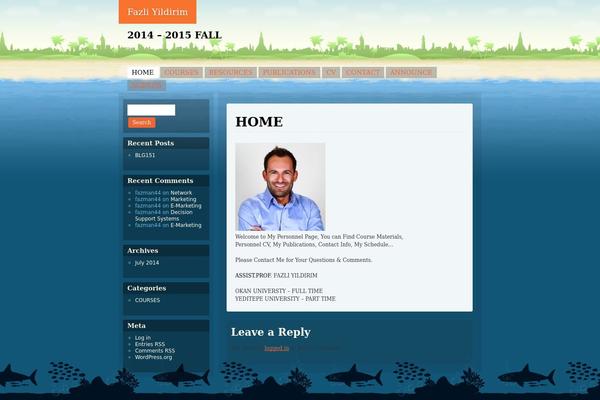 Beach theme site design template sample