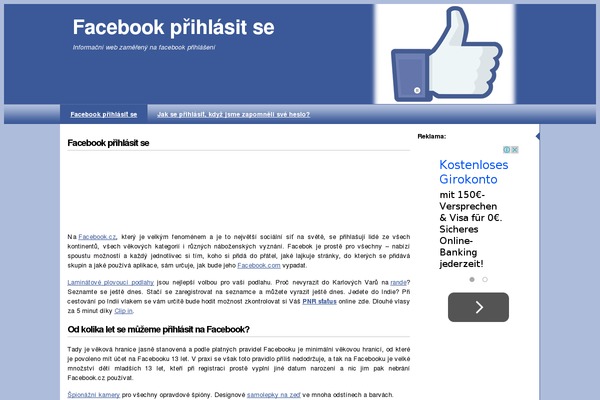 11-modra-facebook theme site design template sample